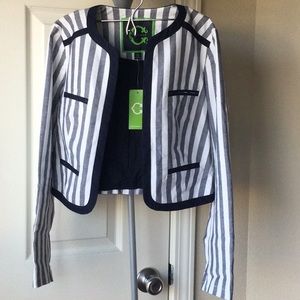 NWT OPEN CROPPED JACKET SIZE 0